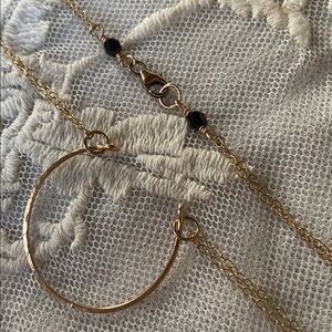 Hand Made Gold Tone Double Chain Necklace